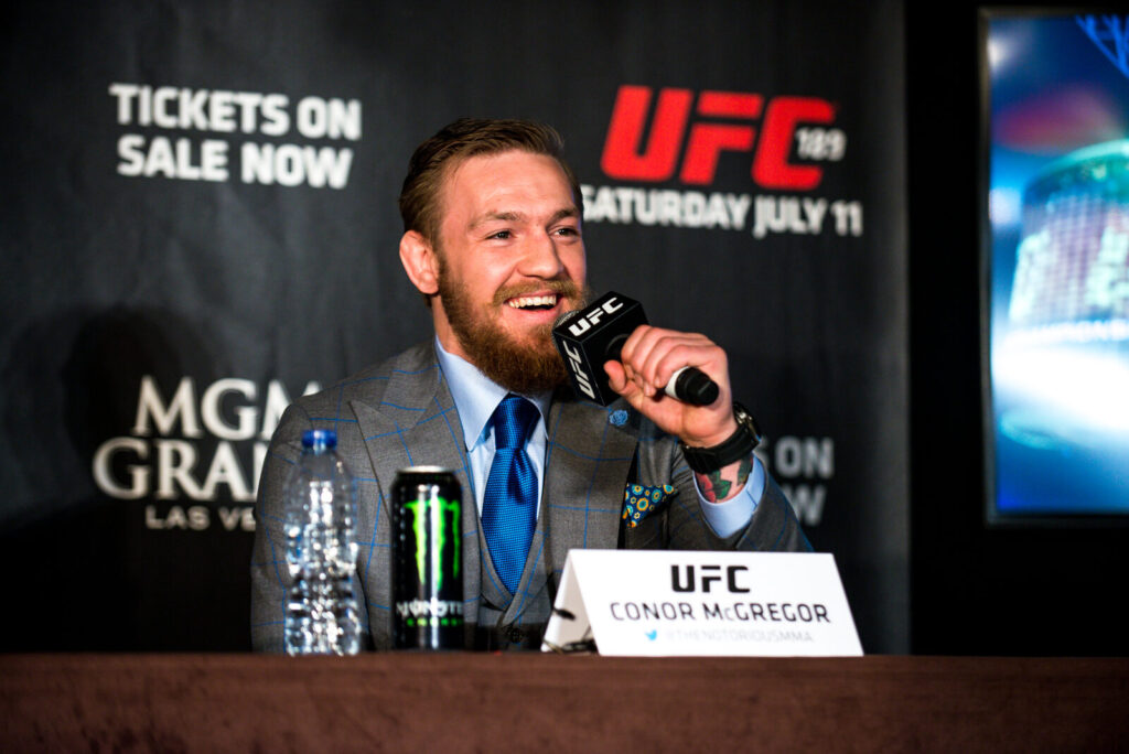 Conor McGregor em evento promocional de UFC, foto de arquivo ilustrativa