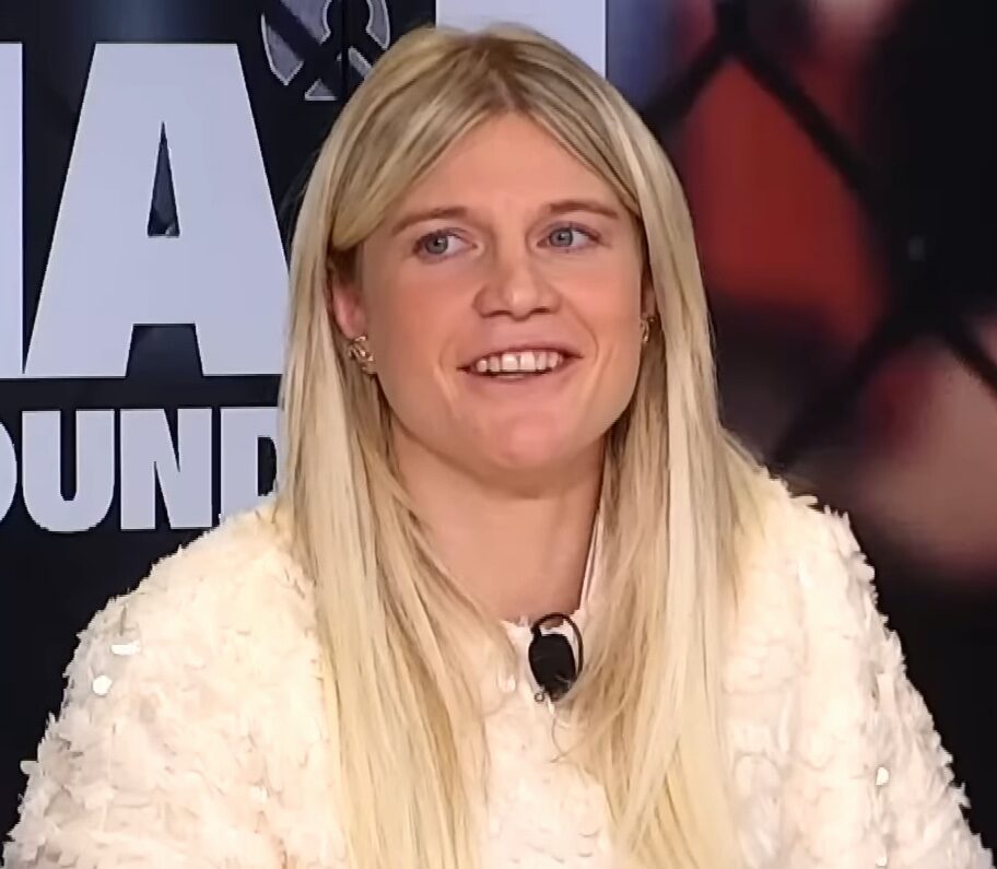 Manon Fiorot em entrevista de 2023, antes de enfrentar Alexa Grasso no Noche UFC (Foto de arquivo: Manon Fiorot em entrevista de 2023.)